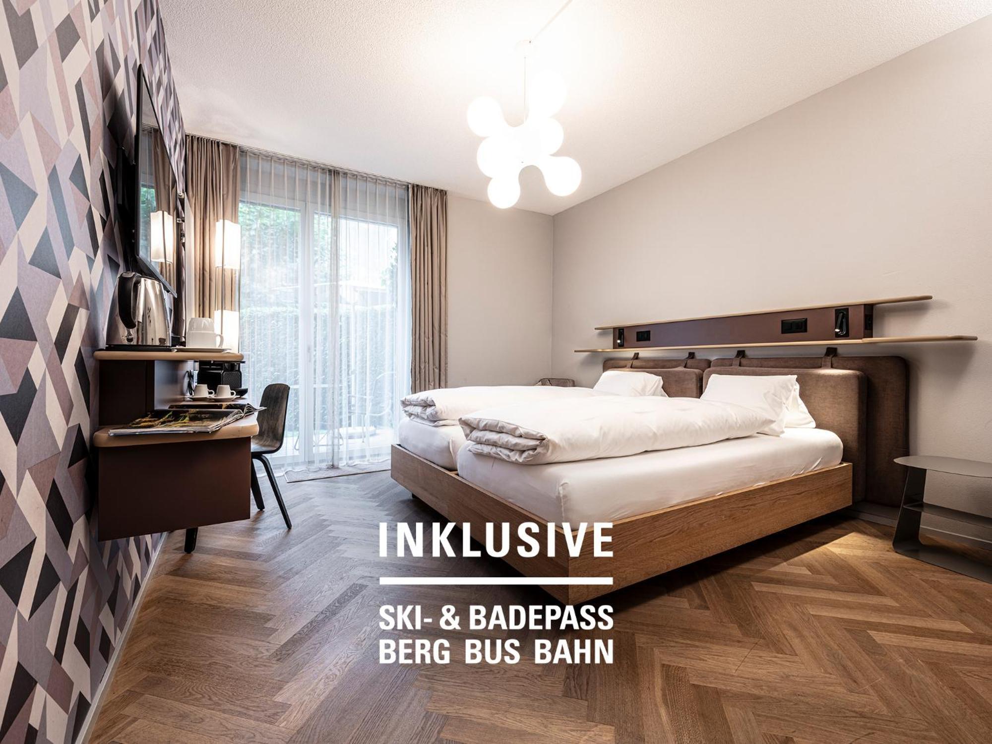 Badehotel Belvair Scuol Exterior foto